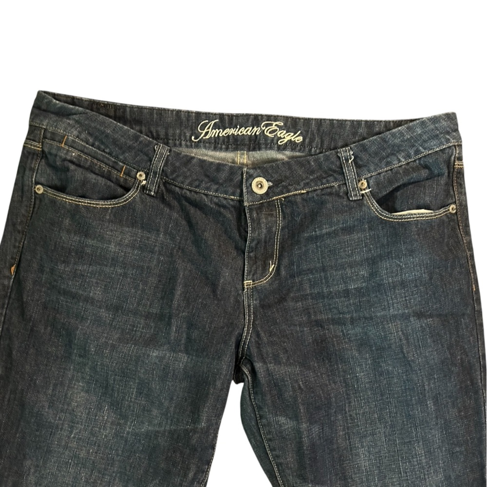 American Eagle Outfitters Blue Flare Denim Jeans - Picture 3 of 7
